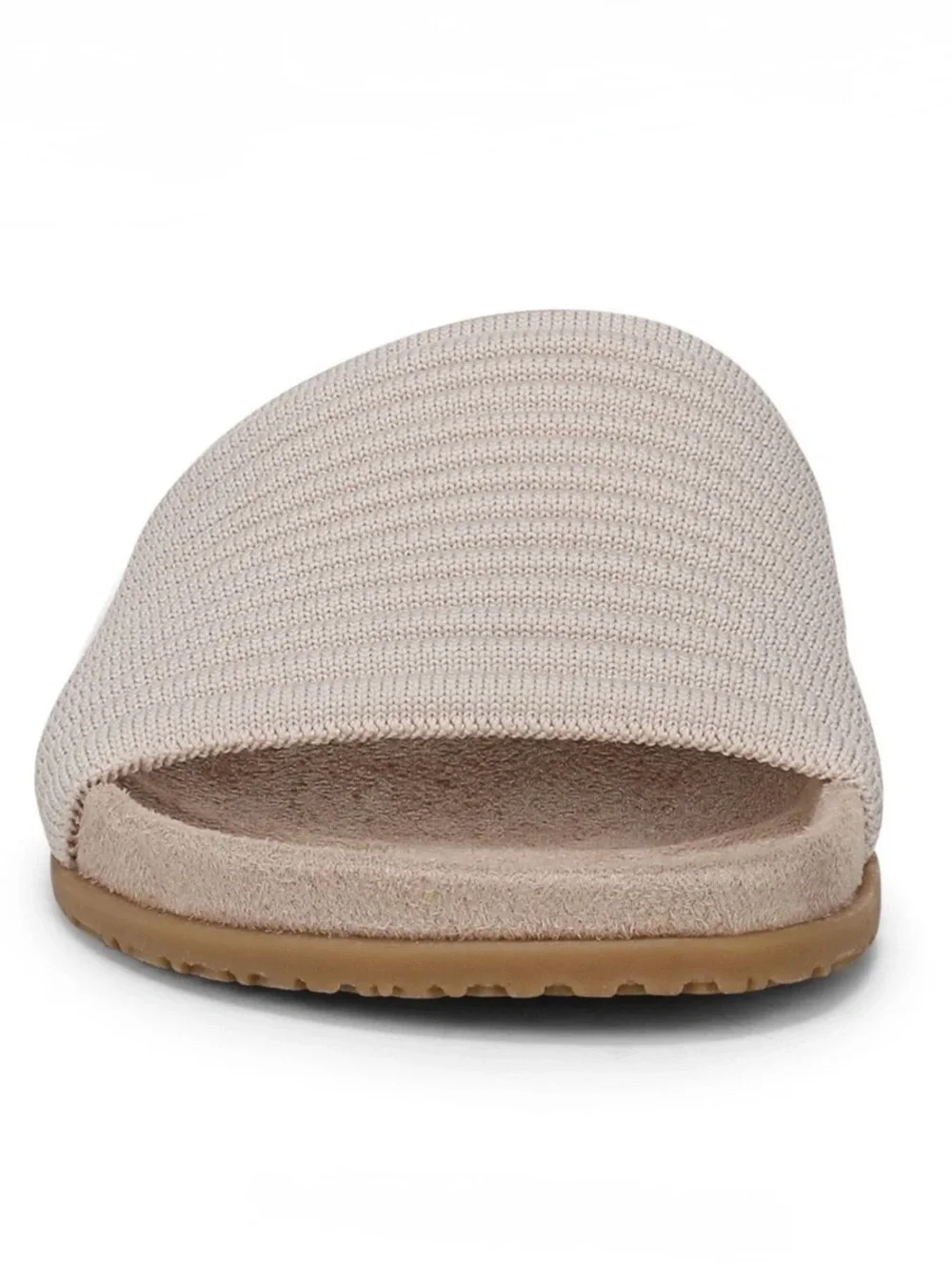 VIONIC, Evie Knit Slide Sandals in Cream, Size 8, NWOB